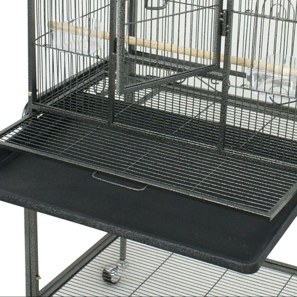 54" Large Bird Cage with Play Top for Parrots, Finches, Macaws, and Cockatoos - Picture 9 of 11